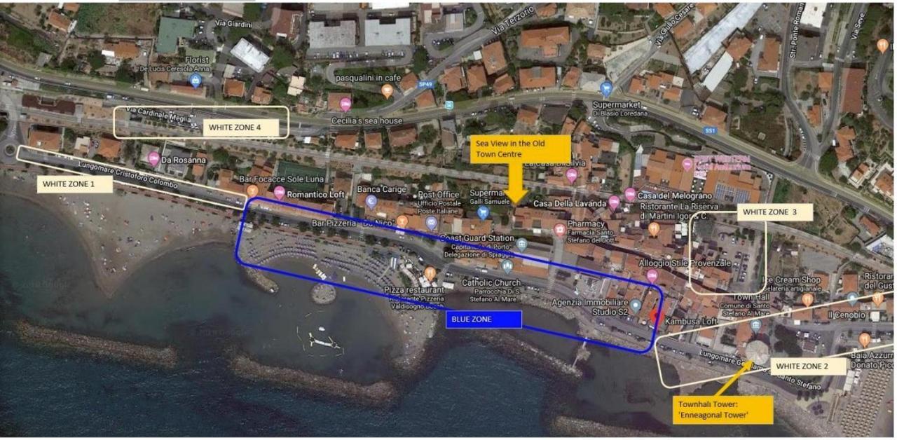 Apartmán Sea View, In The Old Town Santo Stefano Al Mare Exteriér fotografie